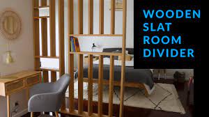 how to make a wooden slat room divider