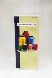 Robison Anton Super Strength Rayon Color Card