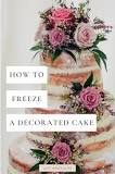 Can I freeze a decorated cake for a week?