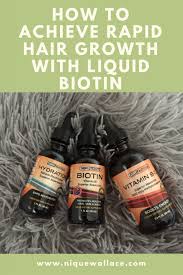 grow your hair out with liquid biotin