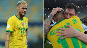 nejˈmaʁ dɐ ˈsiwvɐ ˈsɐ̃tus ˈʒũɲoʁ; Copa America Final Neymar Breaks Down After Brazil S Defeat To Argentina Messi Consoles Him With A Tight Hug Watch Football News Hindustan Times