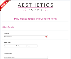 permanent makeup consultation form