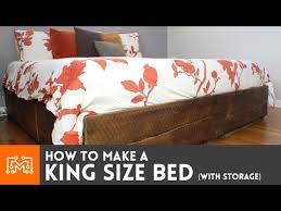 king size bed with storage how to