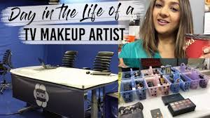 scenes as a tv makeup artist at chch tv