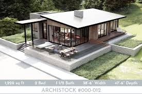 contemporary cabin house plan modern