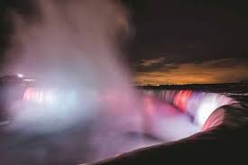 By elevator, where a short tunnel gives access to two outdoor observation decks and two portals located directly behind the falls. Night Lights Journey Behind The Falls After Dark Niagara Falls Ontario
