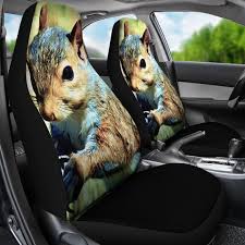 Squirrel Car Seat Covers Set Of 2