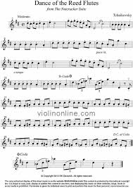 The story was based on a children's fairy tale by e. Violin Online Free Violin Sheet Music Reed Flutes From The Nutcracker Suite