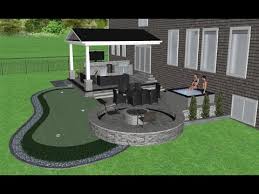 Covered Patio W Fire Pit Hot Tub And