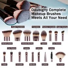 makeup brushes daubigny 16pcs complete