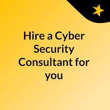 Hire a Cyber Security Consultant for you