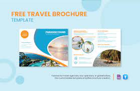 travel brochure template in png