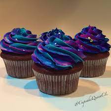 Cupcakes Multicolor Icing Colorful Cupcakes Colorful Icing Galaxy  gambar png