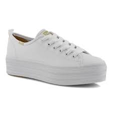 Womens Triple Up Leather White Sneaker