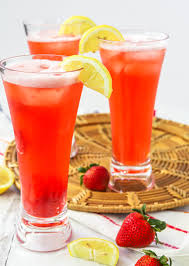 easy freckled strawberry lemonade