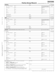 Family Tree Template Family Tree Record Template