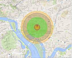 The steel frames of all buildings within a mile of the explosion were pushed away, as by a giant hand, from the point of detonation. What It Would Look Like If The Hiroshima Bomb Hit Your City The Washington Post