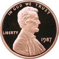 1987 Lincoln Penny Value Cointrackers
