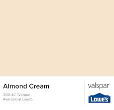 almond cream valspar paint colors