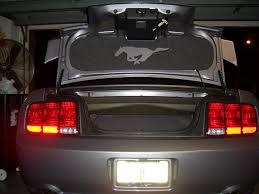 my new trunk lid mat the mustang