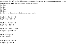 Quadratic Equations Basic Quantitative