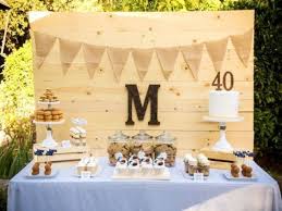 40th birthday party ideas for men