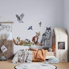Forest Wall Mural Woodland Wall Decals