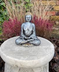 Stone Garden Buddha Statue Meditating