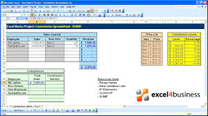 Excel Basics 019 Project Commission Spreadsheet Sumif Youtube