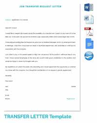 Job Transfer Request Letter Template Min Details File Format