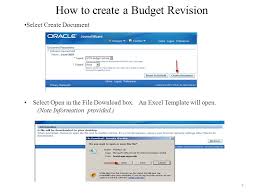 Budget Revisions Oracle Web Adi Ppt Download