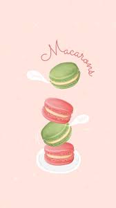 sweet macaron mobile background template