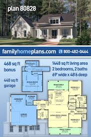 plan 80828 modern farmhouse plan with
