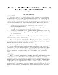 annual report on sexual assault and harassment mandated annual report on sexual assault and harassment 2014