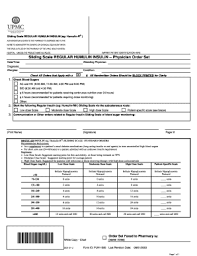 sliding scale insulin form fill out