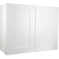 W3936 Shaker White Wall Cabinet 38 Inch