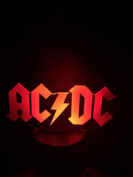 acdc rock n roll band 3d acrylic