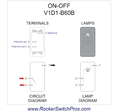 All switches will light when key is on, words will light up when activated. Rocker Switch On Off Spst 1 Dep Light V1d1