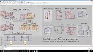 hdb floor plans in dwg format autocad