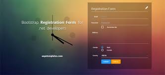 asp net registration form templates