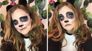 easy panda bear halloween makeup you