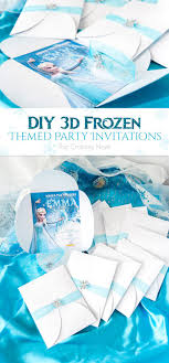 Diy 3d Frozen Themed Party Invitations The Crafting Nook