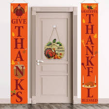 thanksgiving door decorations pumpkin