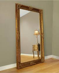 gold floor mirror