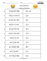 Emoji Equations Two Step Problems B