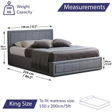 king size ottoman bed with mattress