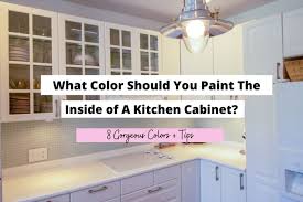 Paint The Inside Of Kitchen Cabinets