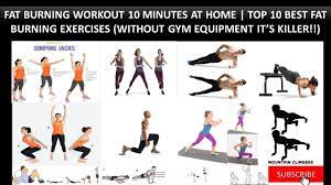 fat burning workout 10 minutes at home