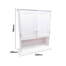 Wall Mounted Bathroom Cabinet White