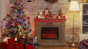 Choose from a curated selection of christmas wallpapers for your mobile and desktop screens. Cozy Living Room Decorated For Christmas Celebration Fireplace Burning Stock Video Footage Storyblocks